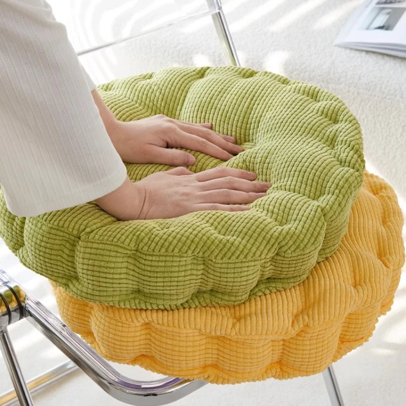 Home Office Thickened Corn Kernel Cushion, Floor Chair Cushion, Student Classroom Cushion, Round Thick Pillow