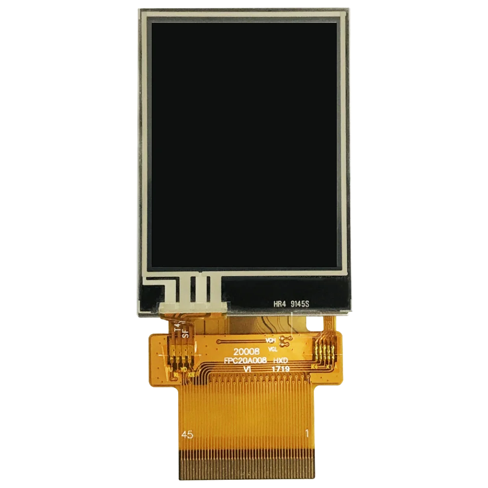 2inch 240x320 TFT display ST7789V MCU SPI RGB interface LCD with resistive touch panel high brightness 500nits indoor device
