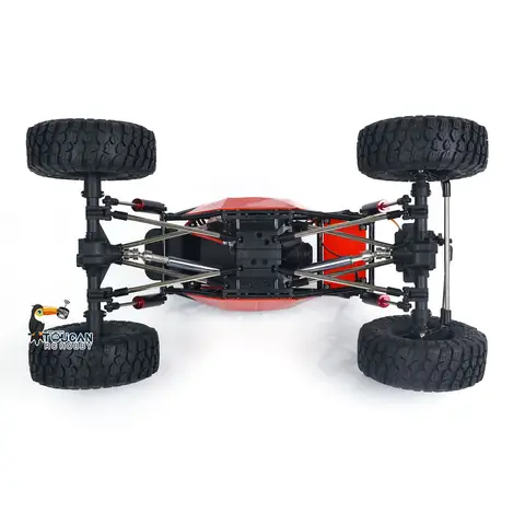 US Stock 1/10 Toys Scale RC Climbing Car 4*4 Remoted Rock Crawler Off-road Vehicles Electric Truck with Battery USB Charging