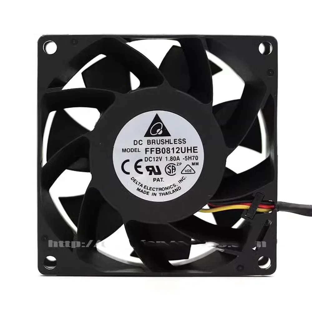 for delta FFB0812UHE 8038 80mm 80*80*38mm DC12v 1.80a server cooling fan
