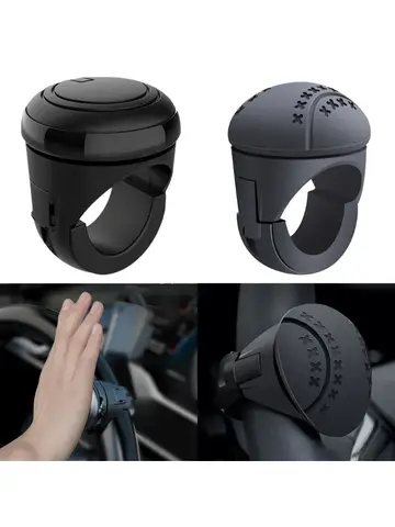 Perilla giratoria de refuerzo para volante, rotación de 360 grados, rodamiento de Metal, mango eléctrico en forma de bola