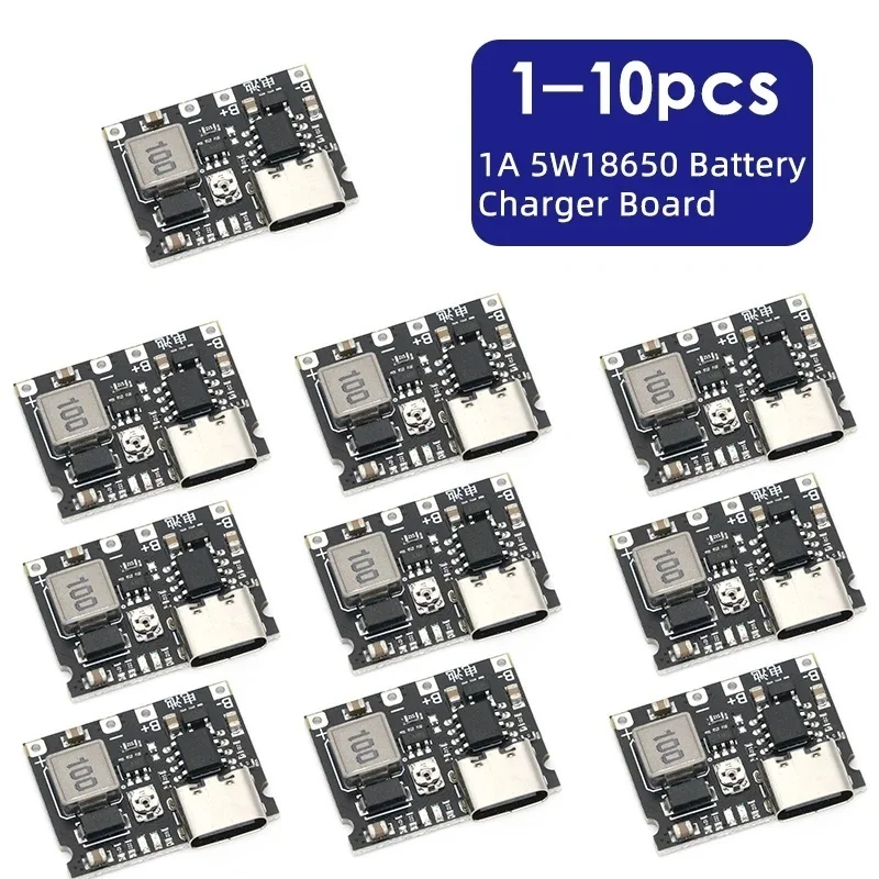 Lithium Li-ion 18650 3.7V 4.2V Battery Charger Board DC-DC Step Up Boost Module TP4056 DIY Kit Parts