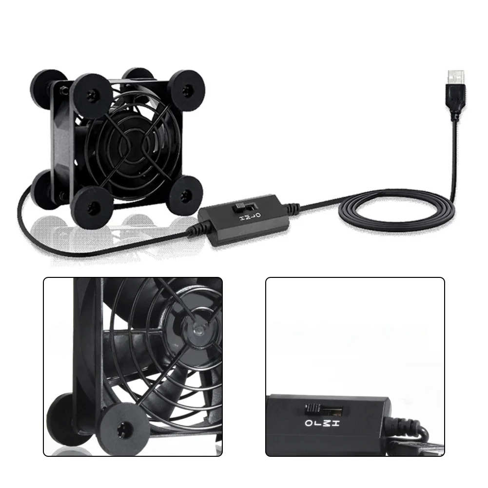 Kipas Kecepatan Dapat Disesuaikan 120Mm Kipas Usb Kecepatan Dapat Disesuaikan Pendinginan Efisien Motor Hidrolik Tingkat Kebisingan 25 DB Daya 1.5 W