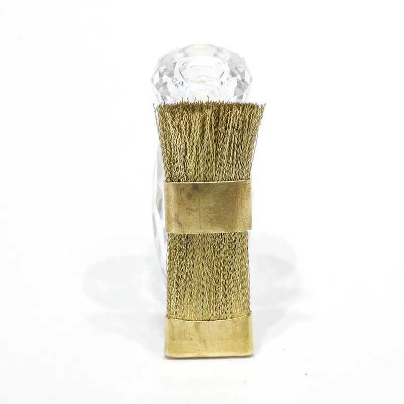 1pc Nail Drill Bit Cleaning Brush Golden Color Portable For Electric Manicure Drills Copper Wire Drill Brusher Cleaner