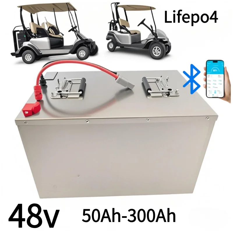 

48 В 50 Ач 100 Ач 150 Ач 200 Ач 300 Ач Lifepo4 литиевый аккумулятор Bluetooth Parellel для солнечной системы 3000 Вт 5000 Вт 6000 Вт инвертор