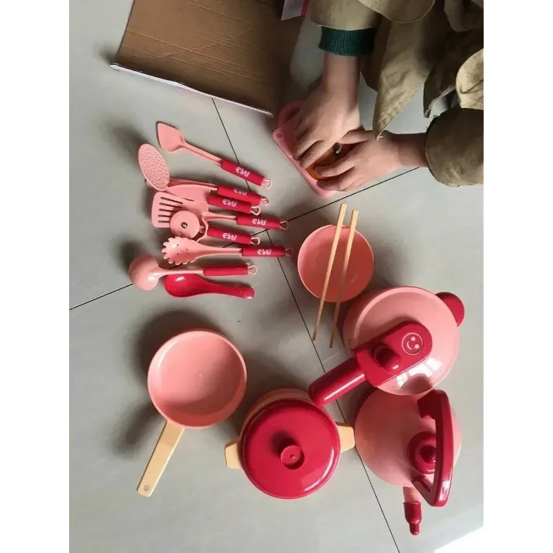 16 قطعة/المجموعة لعب الأطفال منزل لعبة قطع الفاكهة الخضار فتاة محاكاة المطبخ الطبخ مجموعة أدوات المائدة الهدايا التظاهر اللعب لعبة