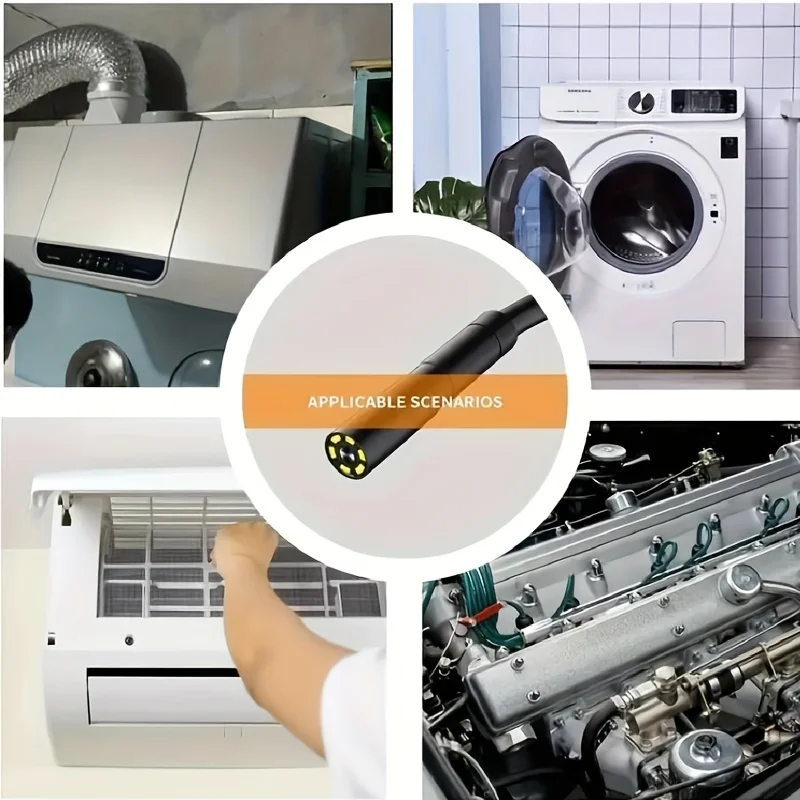 7MM Android Endoscope Camera 3 IN1 Micro USB Type C Borescope Mini Camera Waterproof LED Car Inspection For HUAWEI XIAOMI PC