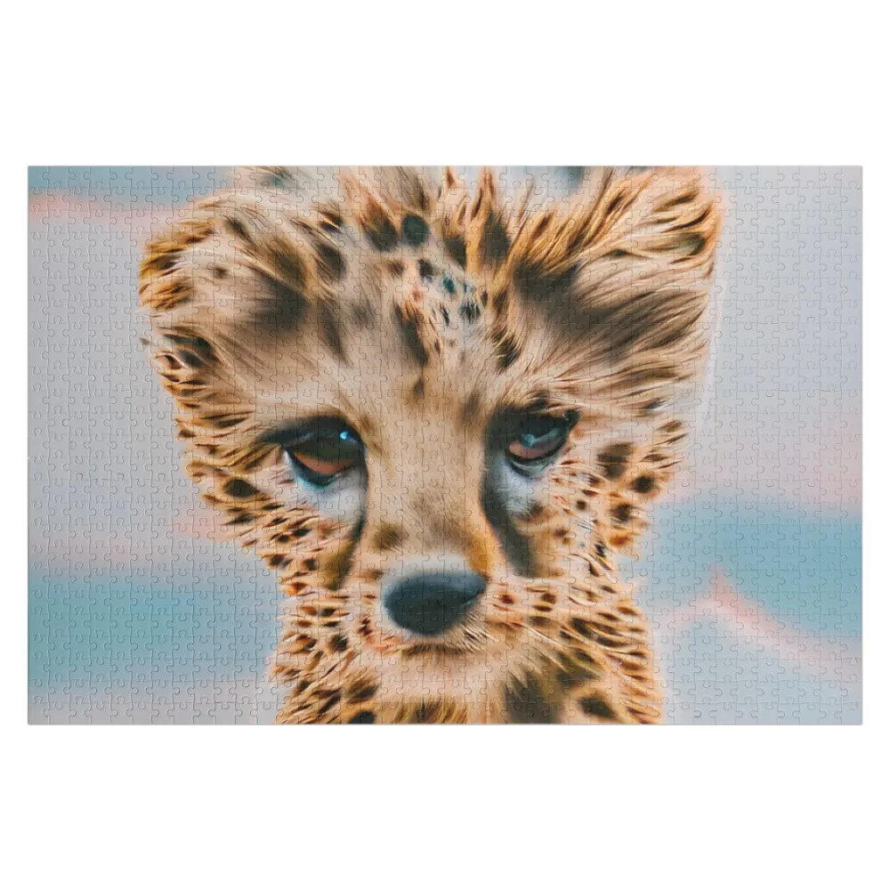 Adorable Cheetah #6 Jigsaw Puzzle Personalized Gift Married Personalized Toy Customized Toys For Kids Jigsaw For Kids Puzzle