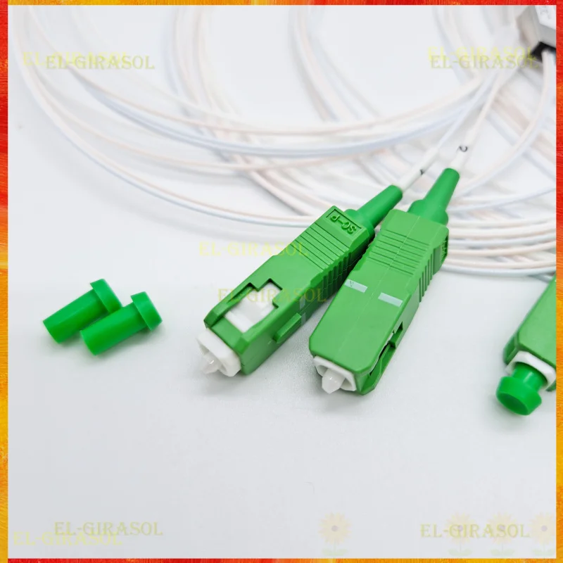 Divisor de fibra óptica, alta calidad, 1x2, 1x4, 1x8, 1x16, PLC SC/APC SM, modo único, 0,9mm, G657A1, 1m, FTTH, 10 unidades por lote, envío gratis