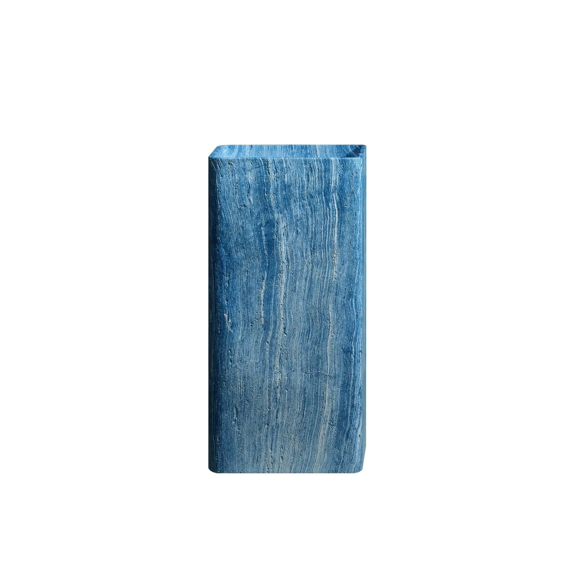Minimal light luxury style column basin creative vertical wash basin integrated floor type