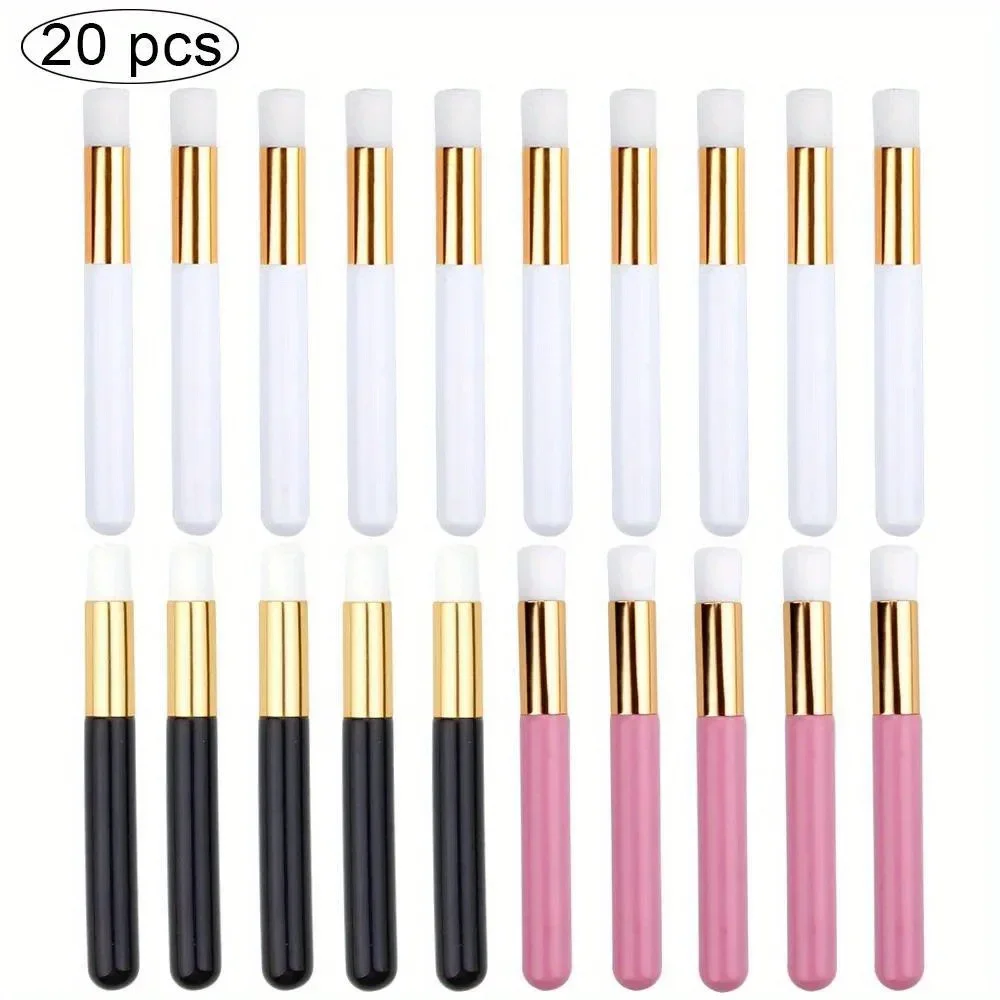 20Pcs/Set Professional Soft Eyelash Extensions Cleaning Brush Eyebrow Nose Comedones Cleansing Brush Lash Shampoo Tools