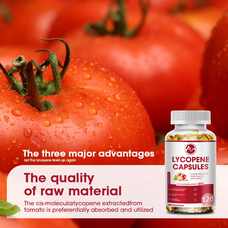 Lycopene Capsule for Regulating Prostate Urinary System Support Lmmunity, Men Health Prostate and Urinary Tract Health