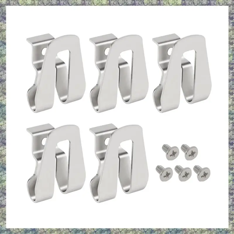 

WON 5Pcs Resistance Electric Drill Belt Clip Replacement Hooks Tool Holder Impact Drills Tool Belt Holder Clip