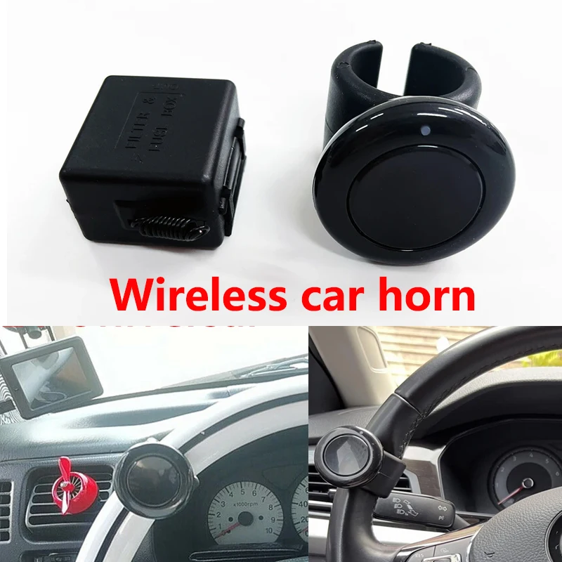 Wireless  Horn Button Switch 12V Universal  Horn Button Kit Truck Universal Button Switch for DIY Car Boat Speakers Bells Horn 