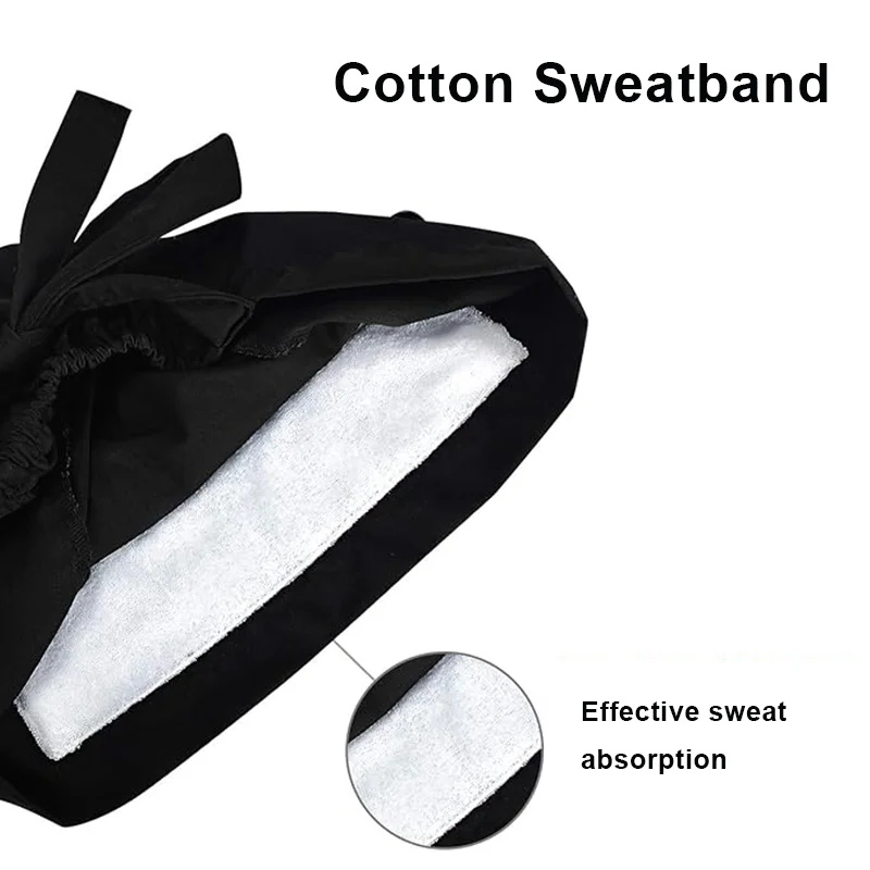 قبعات الدعك الزرقاء الداكنة مع زر قابل للتعديل التعادل الخلفي القبعات المهنية قبعة جراحة عامل الخدمة الصحية للنساء والرجال