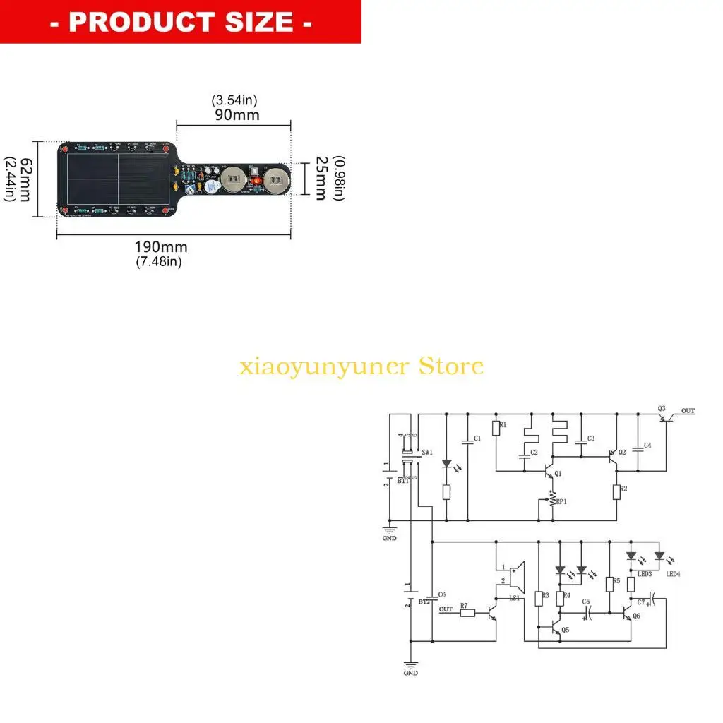 P9JB Handheld Metal Detection Module Detector Welding Exercise Loose Parts Diy Kit Metal Detection Module Electronic Kit