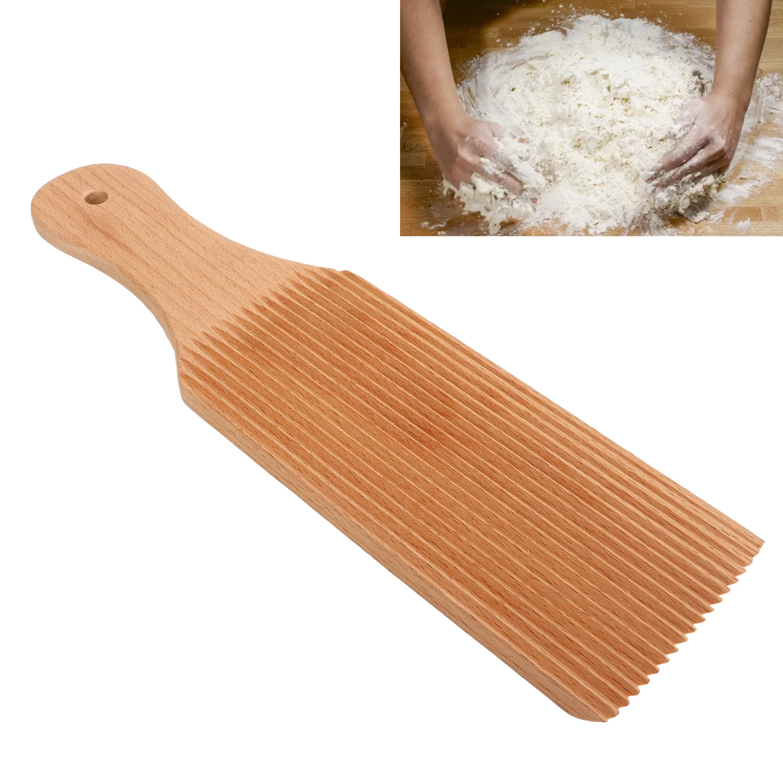 Beech Gnocchi Board Smooth Surface Lightweight Practical Gnocchi Roller for Perfect Shape Beech Pasta Board Kitchen Accessories