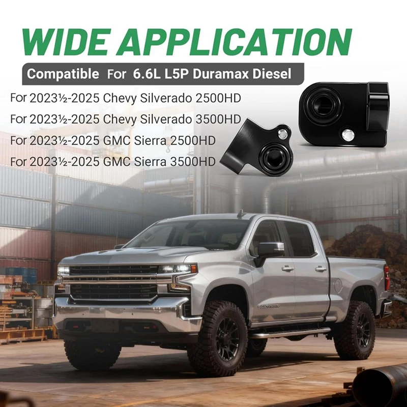Super Sale Dual MAP Sensor Relocation Spacer Kit for Chevy Silverado GMC Sierra 2500HD 3500HD 6.6L L5P Duramax Diesel 2023-2025