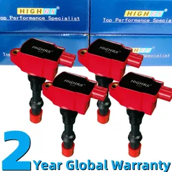 Set of 4 Ignition coil pack fit 2003 2004 2005 Honda Jazz GLI Civic FIT L13A Hybrid LDA1 L13A1 1.3L Performance 30520-PWA-003