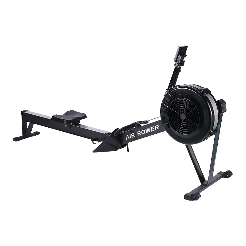 Folding hydraulic rowing machine, silent folding compact rowing machine for household aerobic training equipment