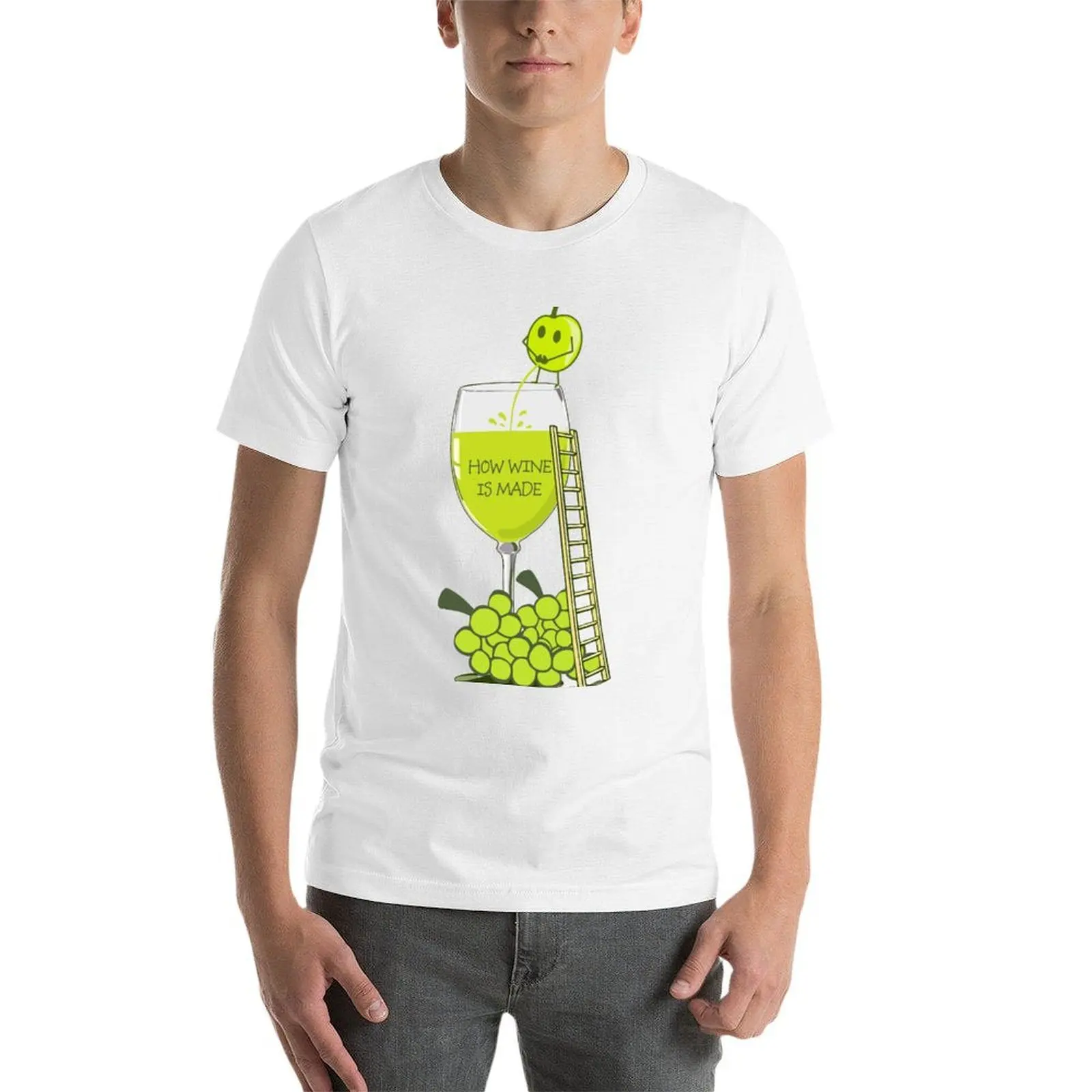 How Wine is Made Funny Illustration T-Shirt g man t shirts for men anime tshirt T-Shirt