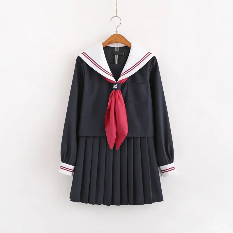Adulto giapponese Jk Costum vestito da marinaio autunno cosplay college scuola media uniforme vestito per ragazze studenti gonna a pieghe anime
