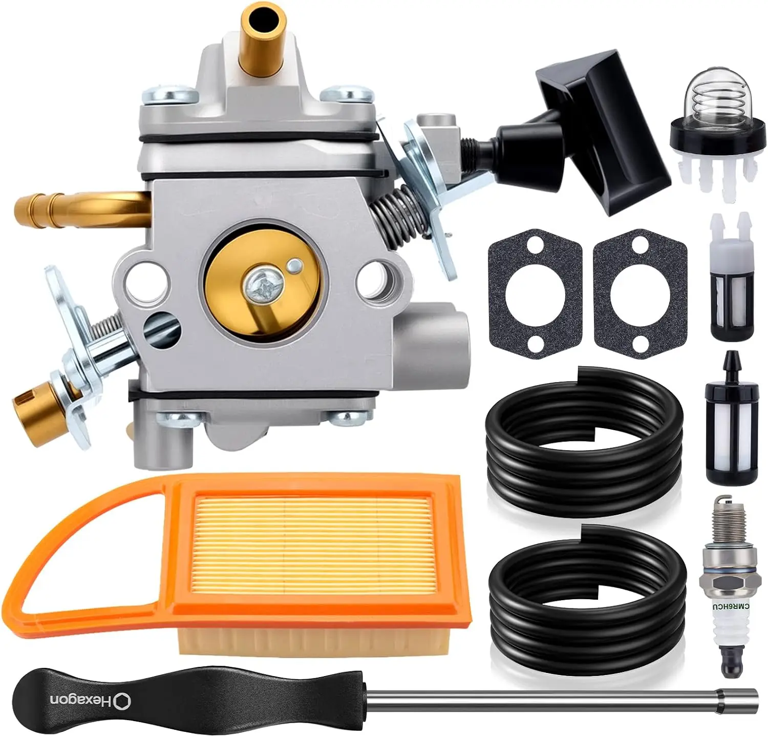Комплект карбюратора для Stihl BR600 BR500 BR550, замена Zama C1Q-S183, для ранцевых воздуходувок