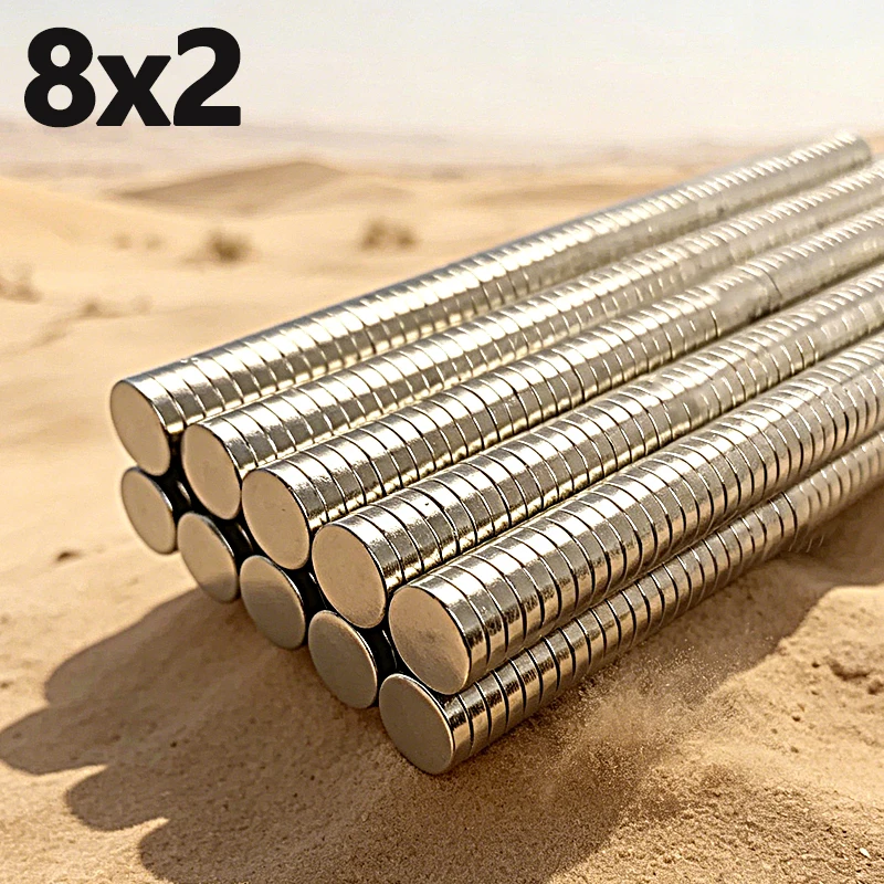 20-300pcs 8x2mm Magnet N35 NdfeB Permanent Magnetic Imanes Round Shape Neodymium Magnet 8*2mm Accessory Office Fridge Craft Diy