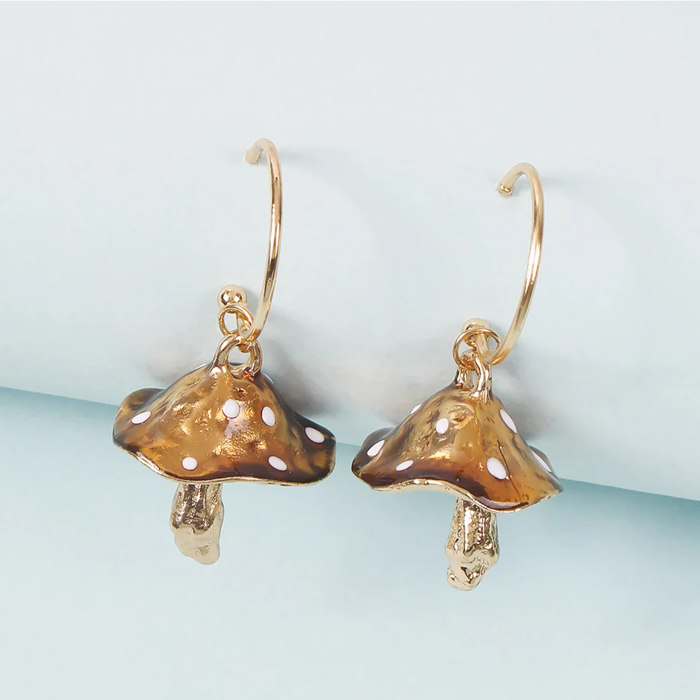 

Mushroom Earrings Trendy Accessories European and American for Women Fashion Jewelry Miss