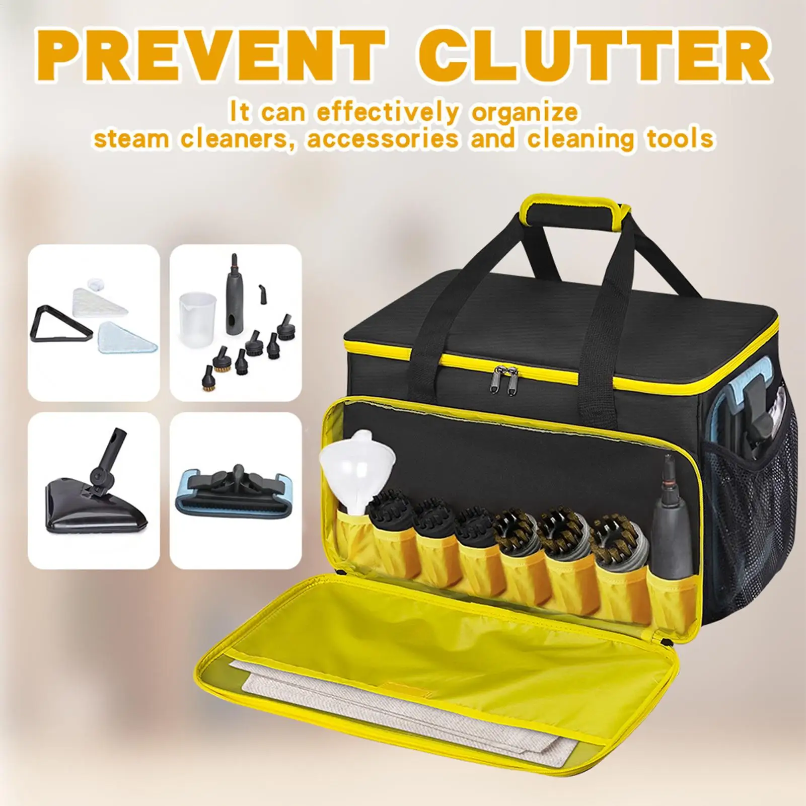 

Steam Cleaner Bag Container For Machine Compartments Steam Cleaner Carrying Bag For Home Commercial Kitchen Bathroom Patio