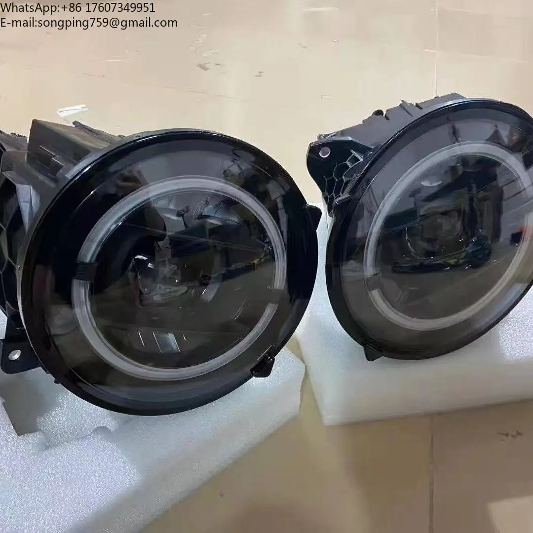 

W463A W464 W465 2019-2025 Front Headlamp Smoked Black LED Geometric Headlight Assembly for Mercedes Benz G Class G500 G63