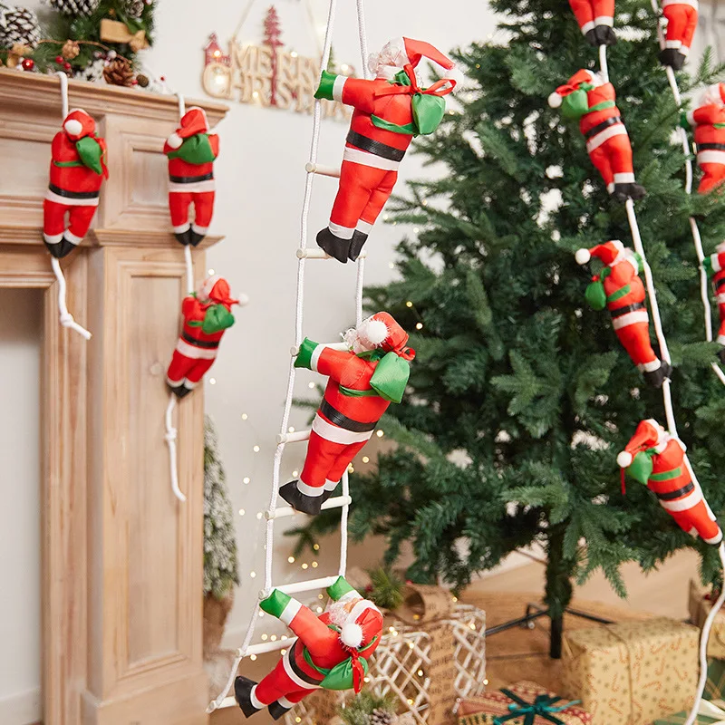 Christmas Climbing Toy Santa Claus Climbing Doll Cross border New Product Christmas Decorations Christmas Tree Decoration