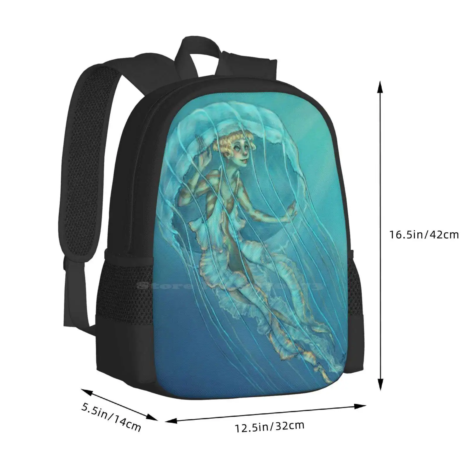 .Jelly Masquerade. Hot Sale Backpack Fashion Bags Mermaid Halloween Sea Ocean Jellyfish Costume Holiday Fantasy Swimming Myth