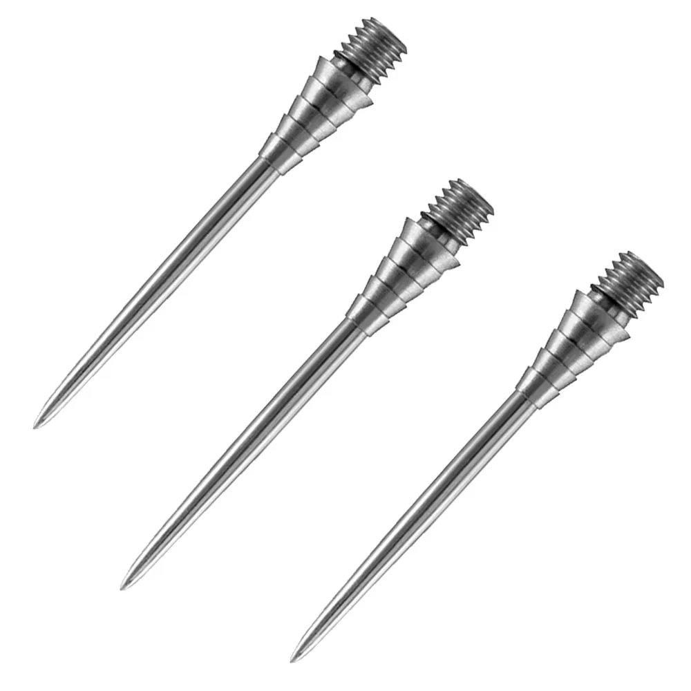 FOX SMILING 3PCS Dart Changeable Point Dart Pin Steel Tip Point 32 34mm Replaceable Dart Needle 2BA Screw