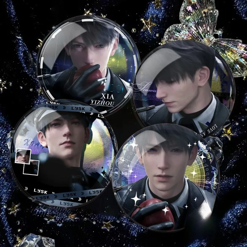 Liefde en Deepspace Caleb Gepersonaliseerde Cartoon Anime Game Perifere Karakter Dubbele Flash Broche Gift Creatieve Badge Ornament