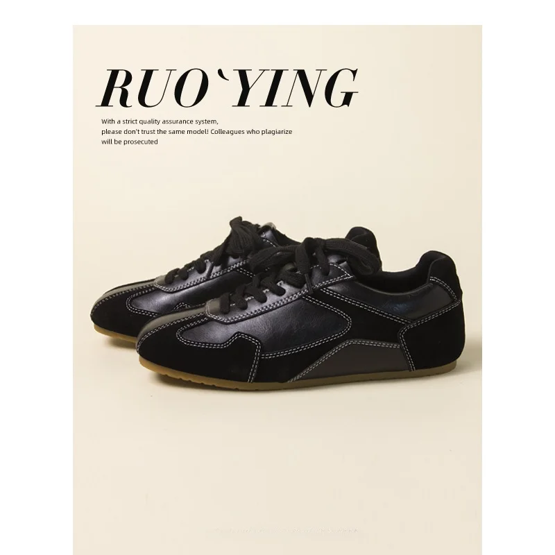 ballerines-plates-en-cuir-deqin-pour-femmes-decontractees-polyvalentes-style-sport-printemps-automne-couleur-noire-a-bout-profond-semelle-en-caoutchouc