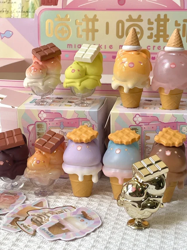 

Miaookie Meow Cake · Meow Ice Cream Series слепая коробка мини-кукла модная игра милый орнамент 6-7 см подарок ручной работы загадочная коробка подарки