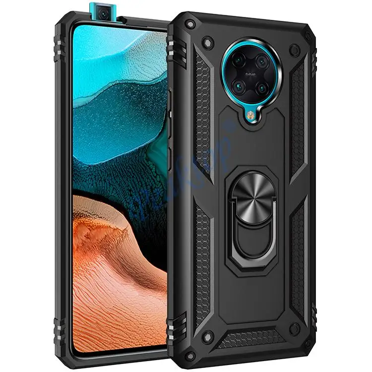 for POCO F2 Pro Case for Phone POCO F 2 Pro Case Shockproof Armor Rugged Military Protective Car Holder Magnetic Cover