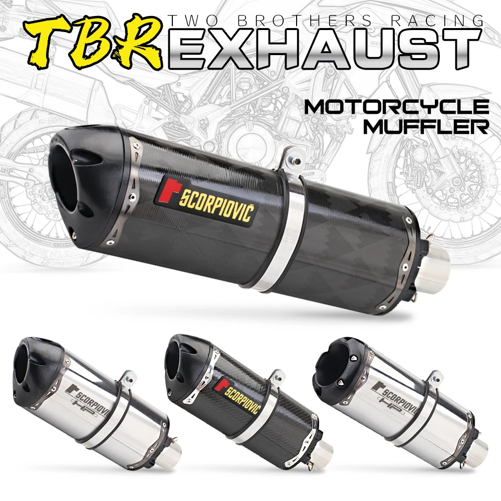 Motorcycle Exhaust Modification Brother Carbon Fiber TWO BROTHERS