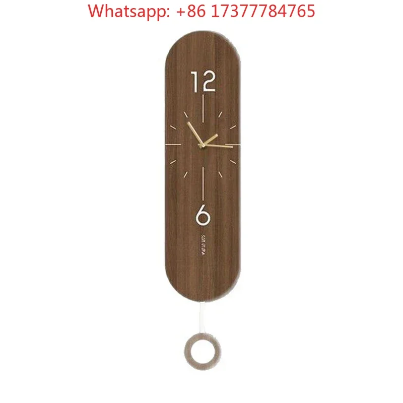 Vintage Pendulum Wall Clocks Silent Living Room Wall Clocks Luxury Modern Decoration Clock Large Noiseless Clock Nordic Interior