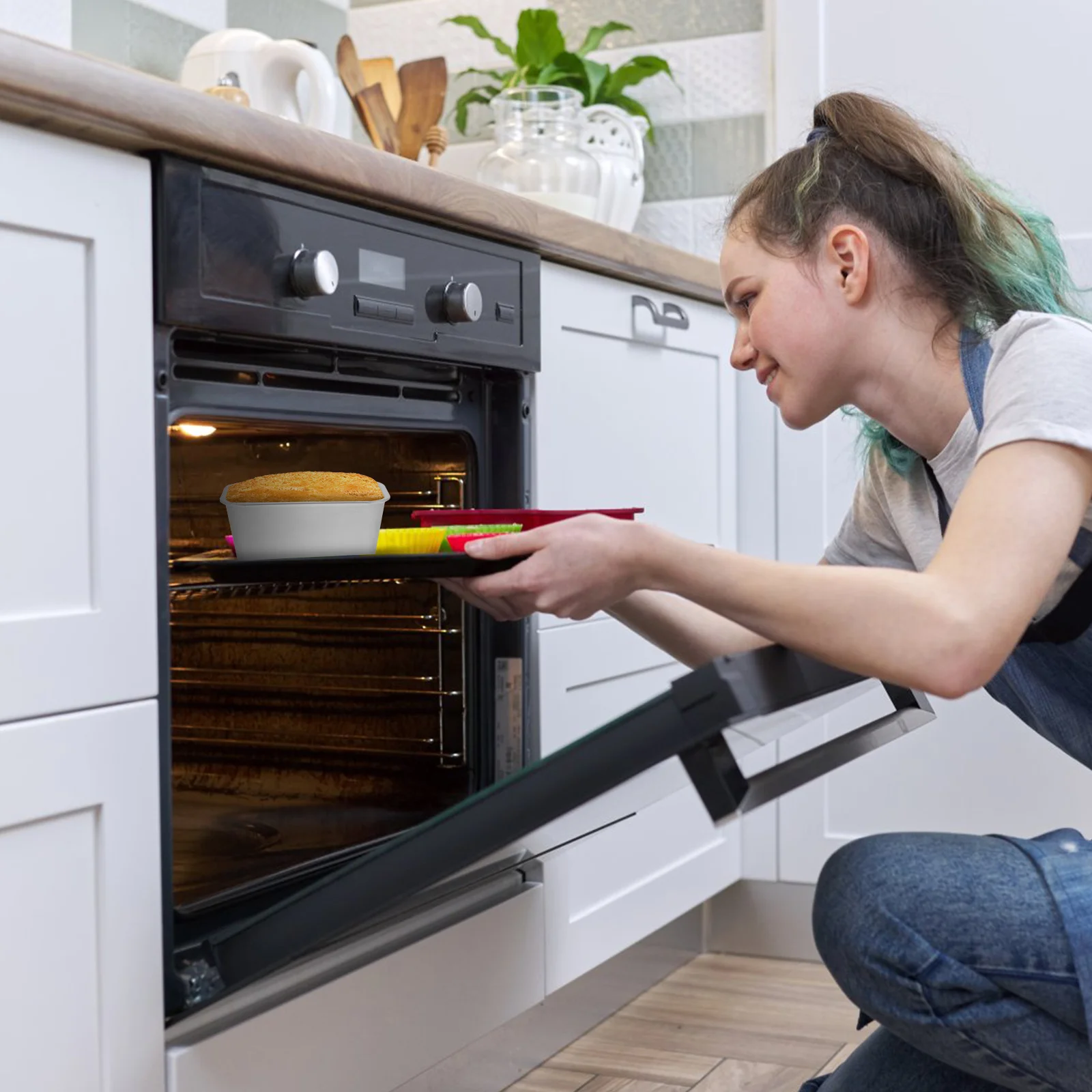 

6 шт. прямоугольная коробка для тостов, антипригарная форма для выпечки из алюминиевого сплава для торта, хлеба, чизкейка, принадлежности для выпечки, форма для изготовления тостов