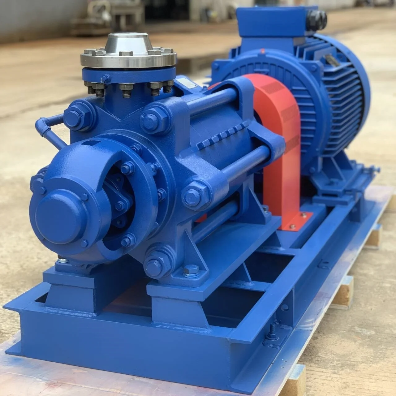 Factory Supply Large Flow High Pressure Water Pump 50 Hz 60 Hz Multistage Centrifugal Pump with Motor