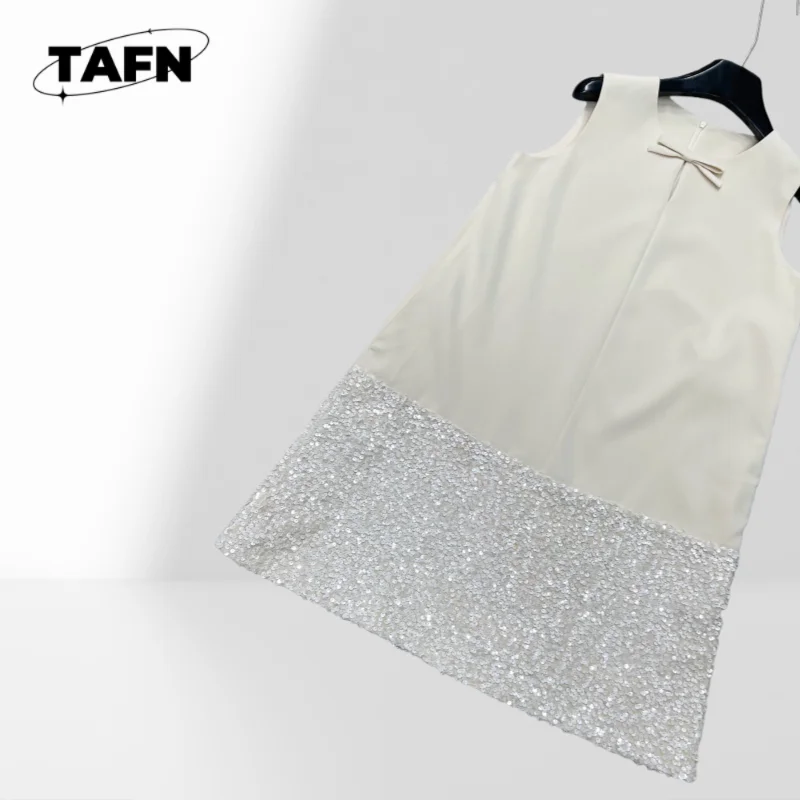 エレガントなクラシックヴィンテージカシミアドレス – 夏のハイエンドファッション、カジュアルウェアに最適 AI15104