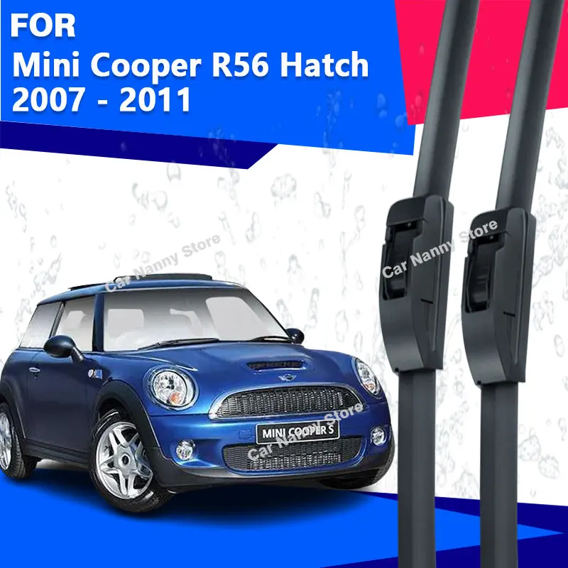 

Щетки лобового стекла для Mini Cooper R56 Hatch 2007-2011, автомобильные дворники, резиновая полоса, мягкая резина, 2008 2009 г.