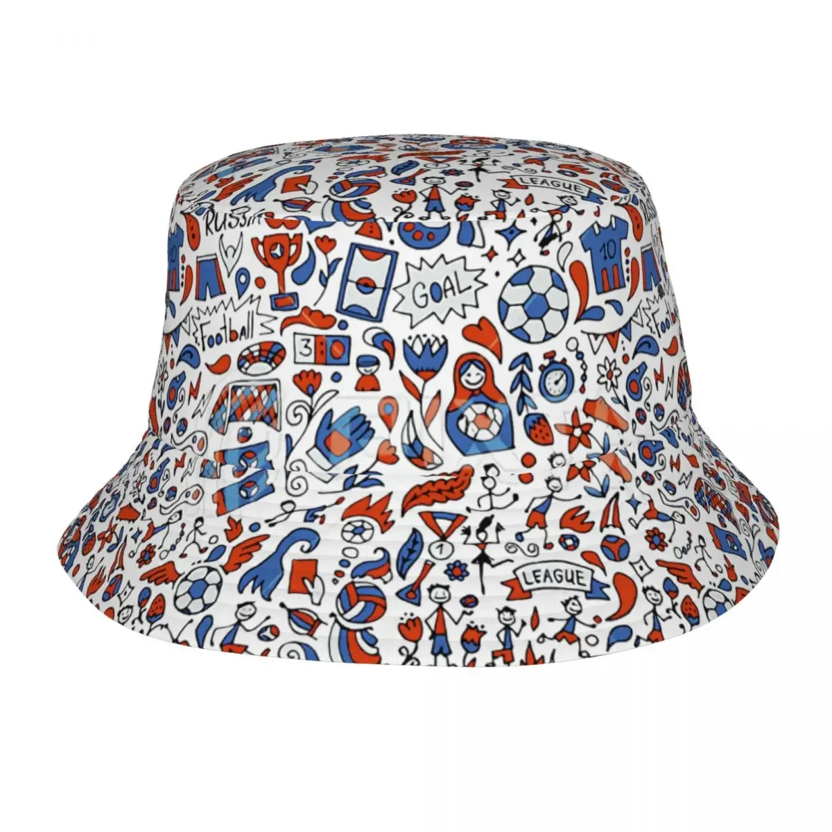 Soccer Sport Ball Pattern Football Boot Bucket Hat Women Men Unisex Fashion Summer Fisherman Cap