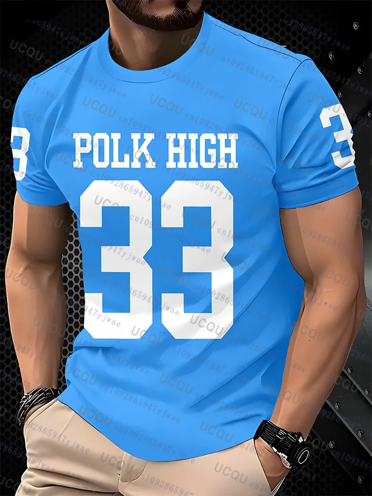 الرجال كرة القدم جيرسي البولك عالية 33 س الرقبة الرجبي جيرسي تنفس الرياضة كبيرة الحجم تي شيرت للتدريب المنافسة ملابس للرجال #1
