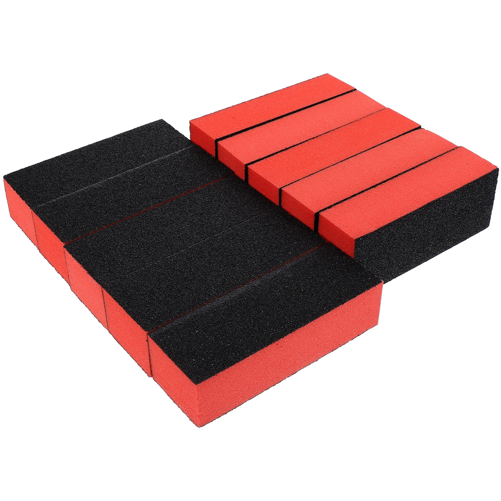 

10Pcs Nail Polisher Sponge Long-Lasting Ergonomic Design Buffing Block for Ridge Removal Professional Home Manicure
