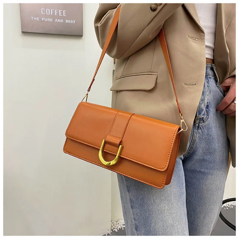 New Luxury Designer Handbag New Female Shoulder Underarm Small Bag Fashion Pu Leather Casual Crossbody Tote Bags for Women