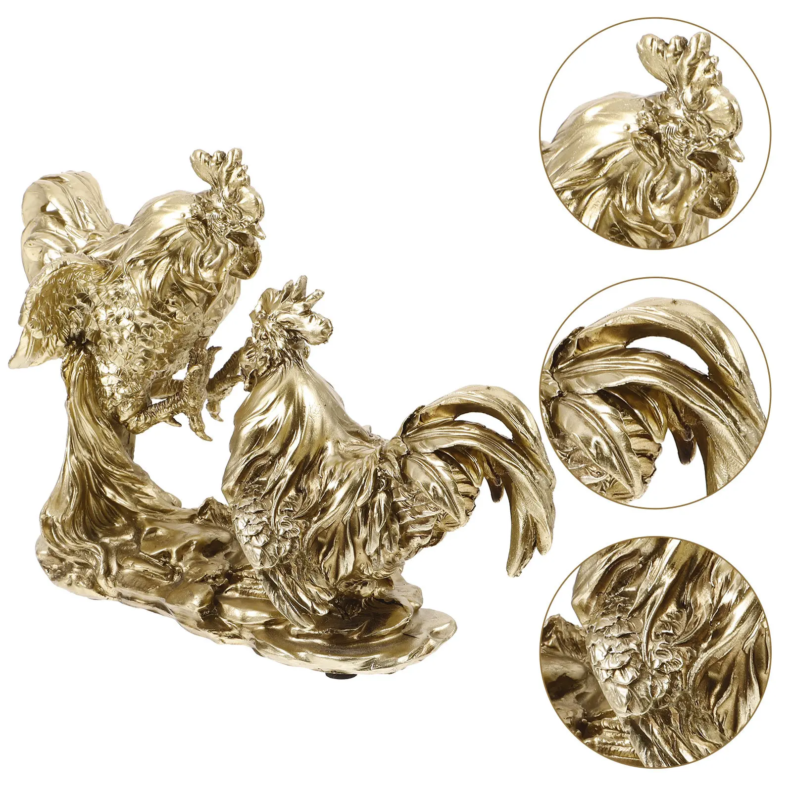 

Реалистичная фигурка петуха из смолы для сада, двора, домашнего декора, ландшафтного дизайна, украшение в виде сельскохозяйственного животного, статуэтки, фигурки