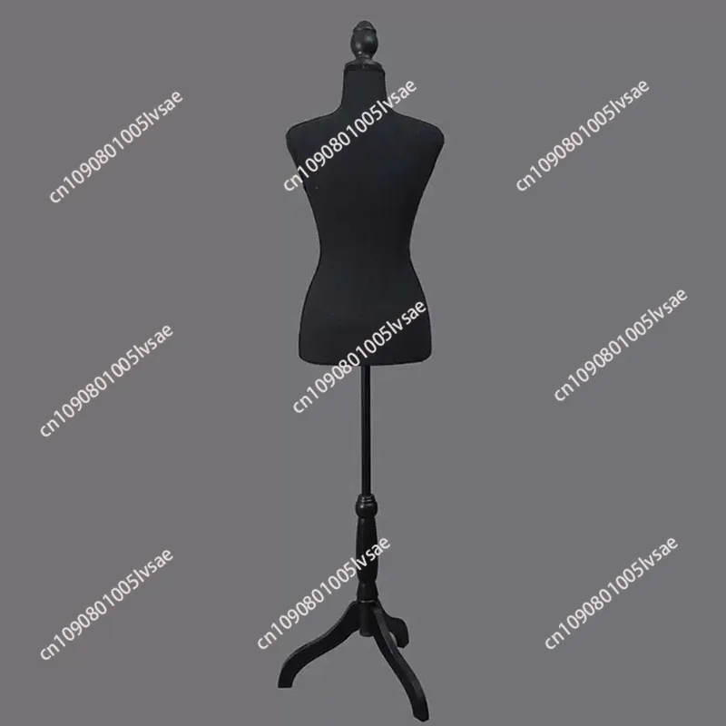 Plastic PU Foam Sewing Tailor Female Mannequin Printed Linen Mannequin for Clothing Design Model Display Stand Can Be Pin